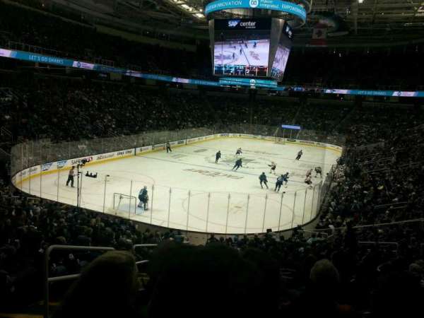 SAP Center, section: 106, row: 22, seat: 22