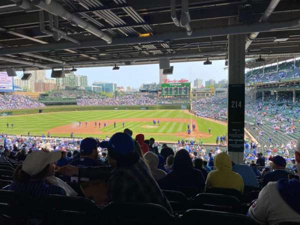 Wrigley Field, section: 214, row: 16, seat: 4
