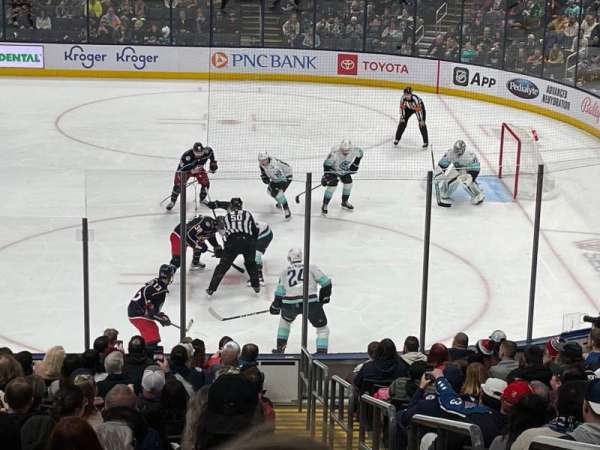 Nationwide Arena, section: 113, row: W, seat: 1