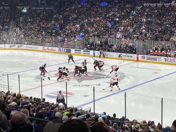 Nationwide Arena, section: 112, row: Y, seat: 20