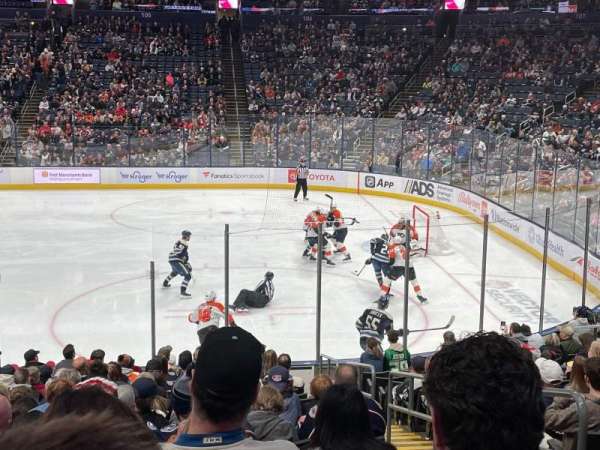 Nationwide Arena, section: 113, row: S, seat: 3