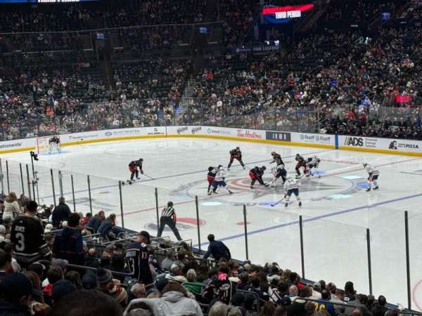 Nationwide Arena, section: 112, row: W, seat: 4