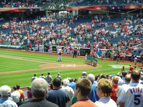Nationals Park, section: 115, row: DD, seat: 18
