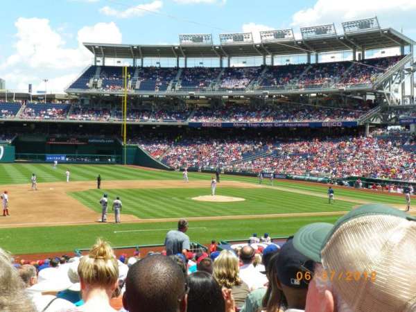 Nationals Park, section: 115, row: DD, seat: 18