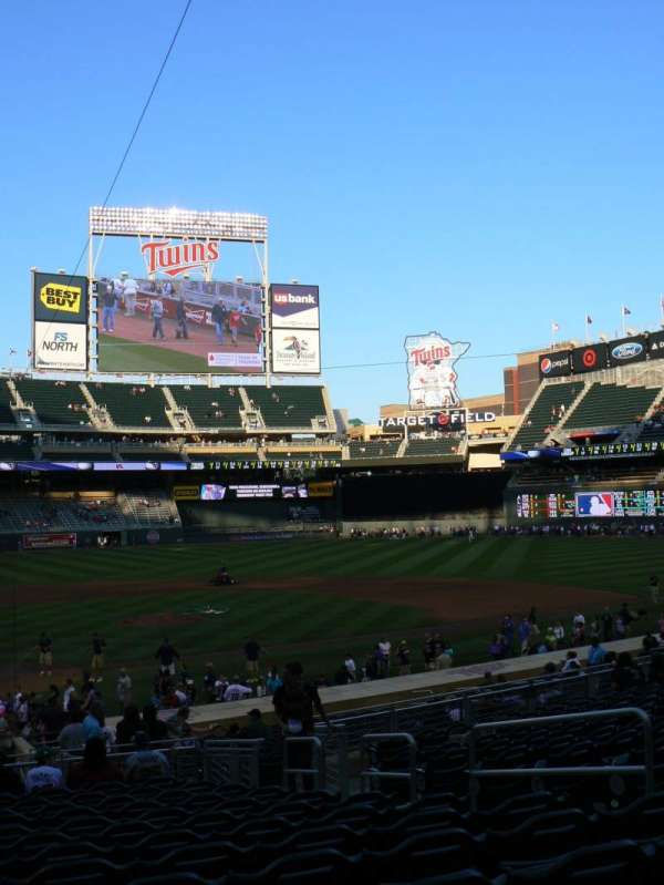 Target Field, section: 111, row: 14, seat: 7