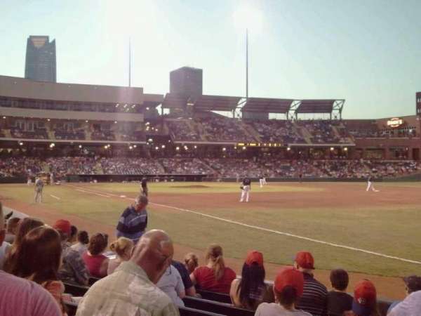 Chickasaw Bricktown Ballpark, section: 118, row: G, seat: 4