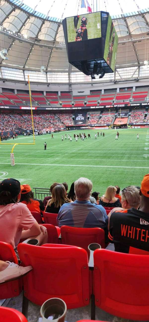 BC Place, section: 253, row: O, seat: 4