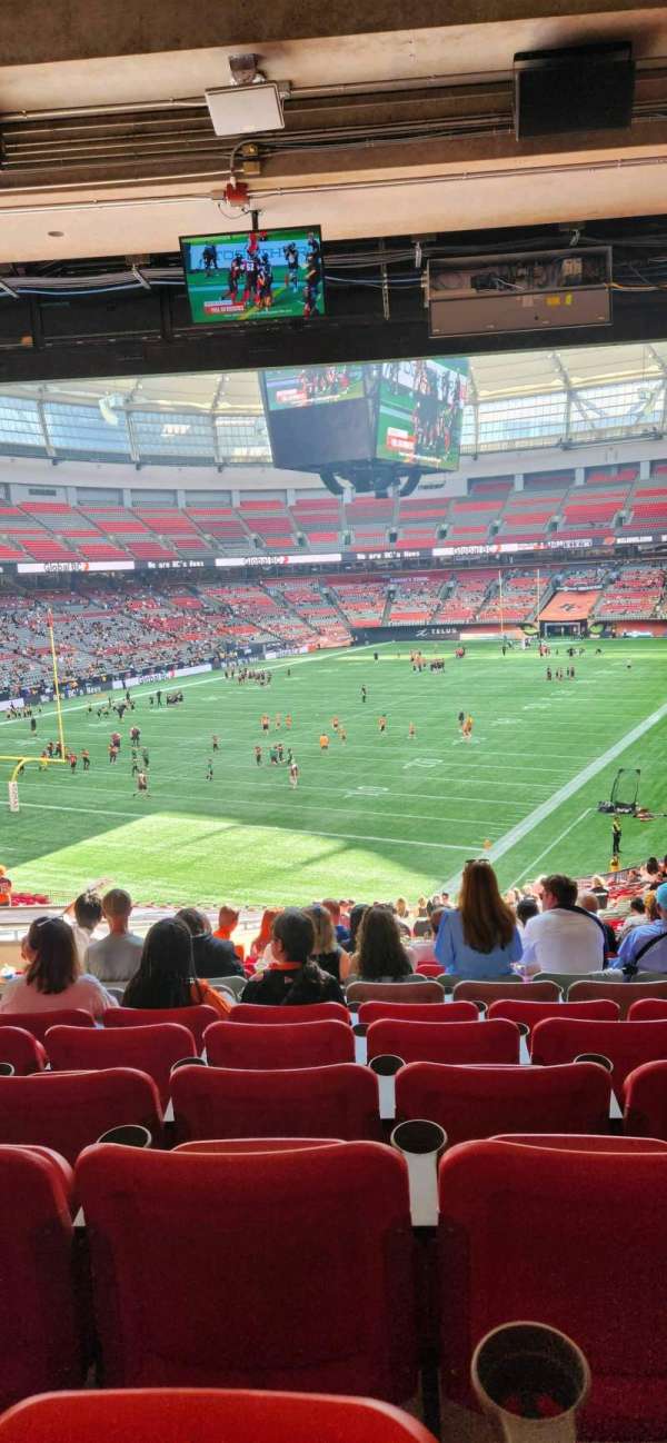 BC Place, section: 224, row: vv, seat: 7