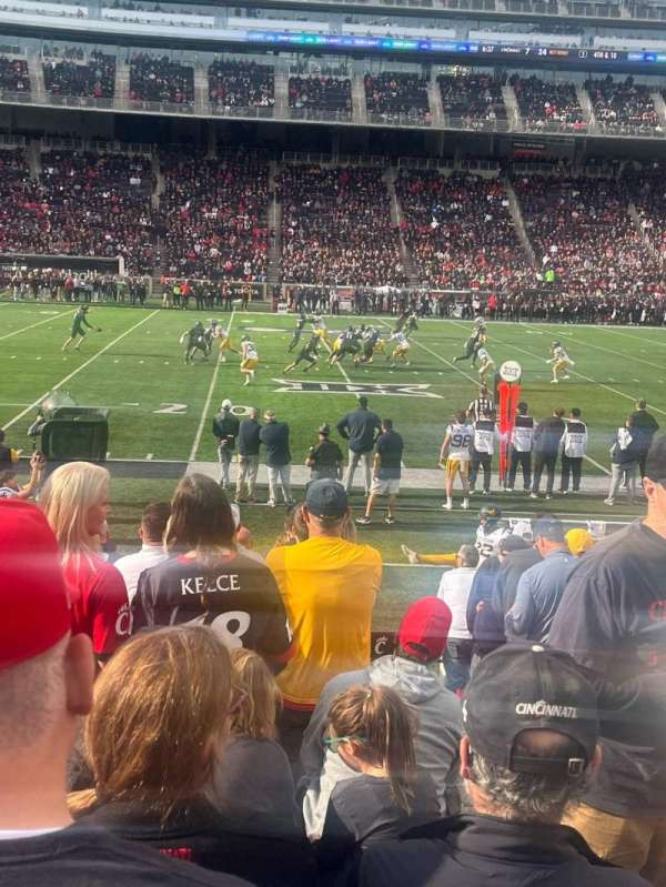 Nippert Stadium, section: 109, row: 18, seat: 2