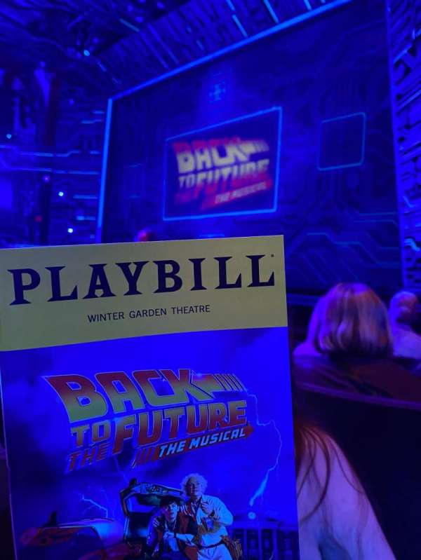 Winter Garden Theatre, section: Orchestra R, row: H, seat: 16