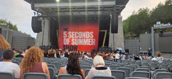 FirstBank Amphitheater, section: 102, row: GG, seat: 6