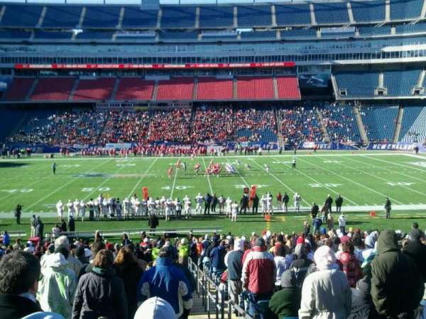 Gillette Stadium, section: 114