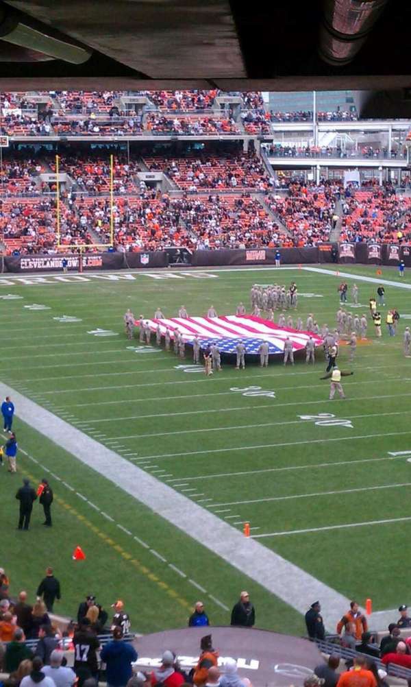 Huntington Bank Field, section: 144, row: 40, seat: 9-12
