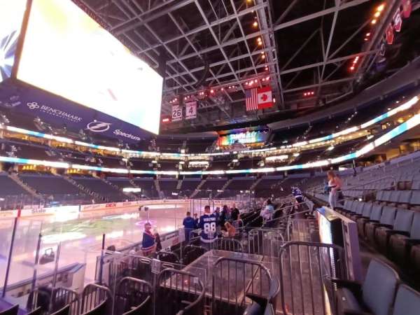 Benchmark International Arena, section: 102, row: J, seat: 17
