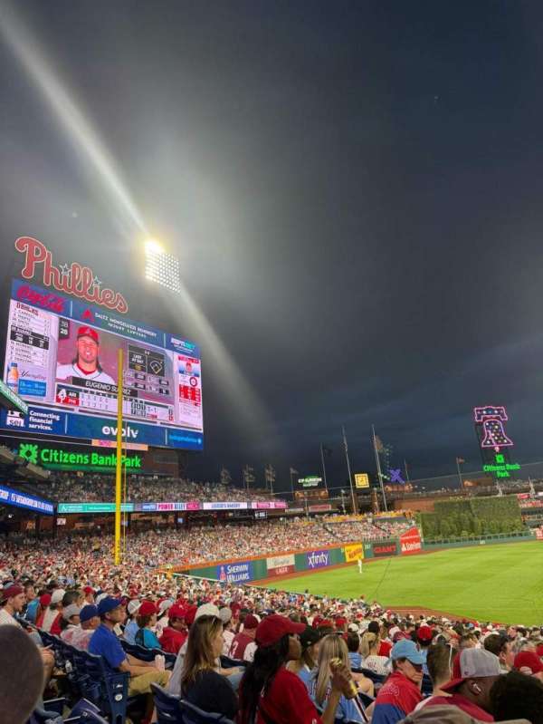 Citizens Bank Park, section: 134, row: 26, seat: 11