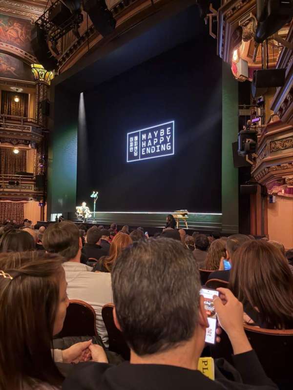 Belasco Theatre, section: Orchestra R, row: L, seat: 18
