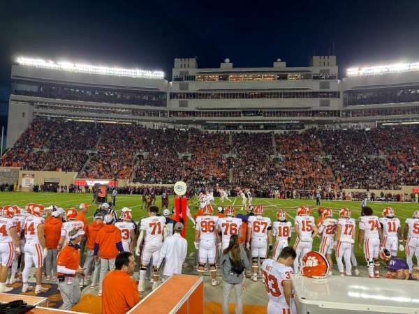 Lane Stadium, section: 131, row: A, seat: 20