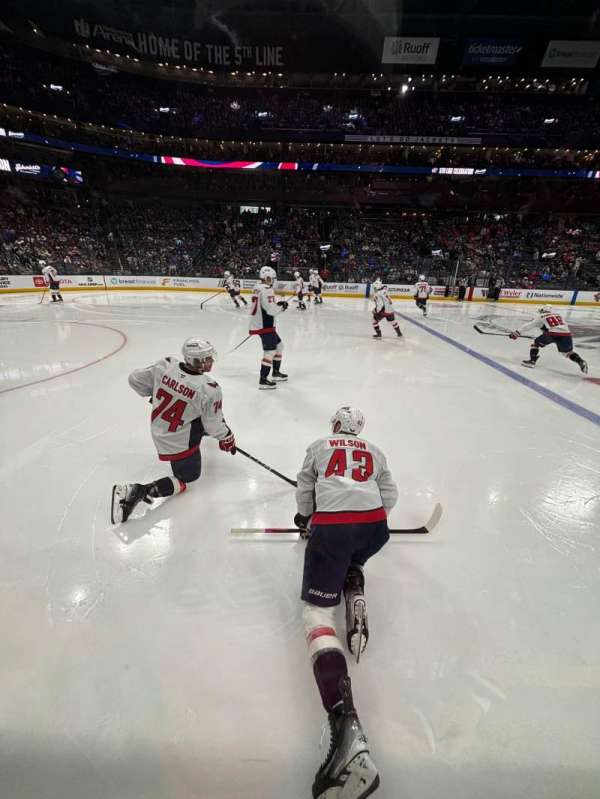 Nationwide Arena, section: 105, row: A, seat: 1