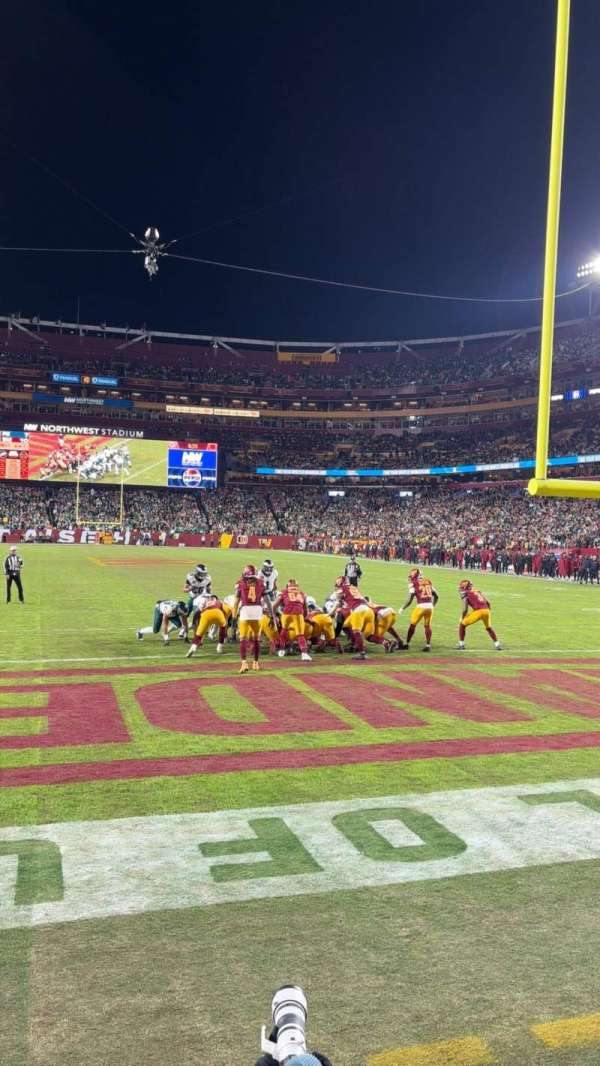 Northwest Stadium, section: 112, row: 1, seat: 3-4