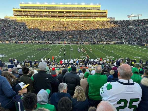 Notre Dame Stadium, section: 27, row: 30, seat: 14