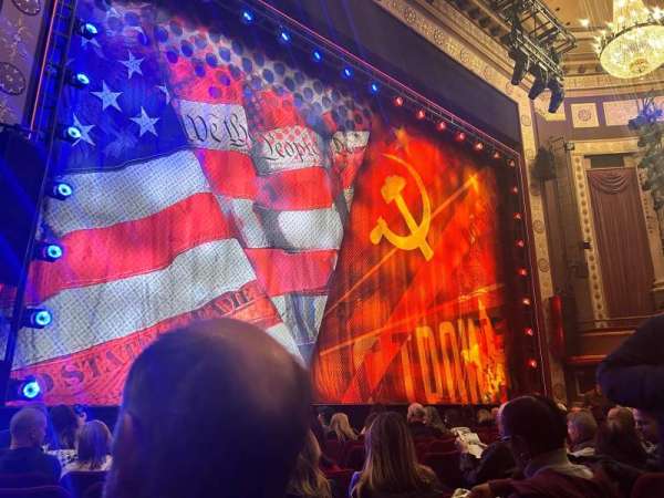 Imperial Theatre, section: Orchestra L, row: F, seat: 9
