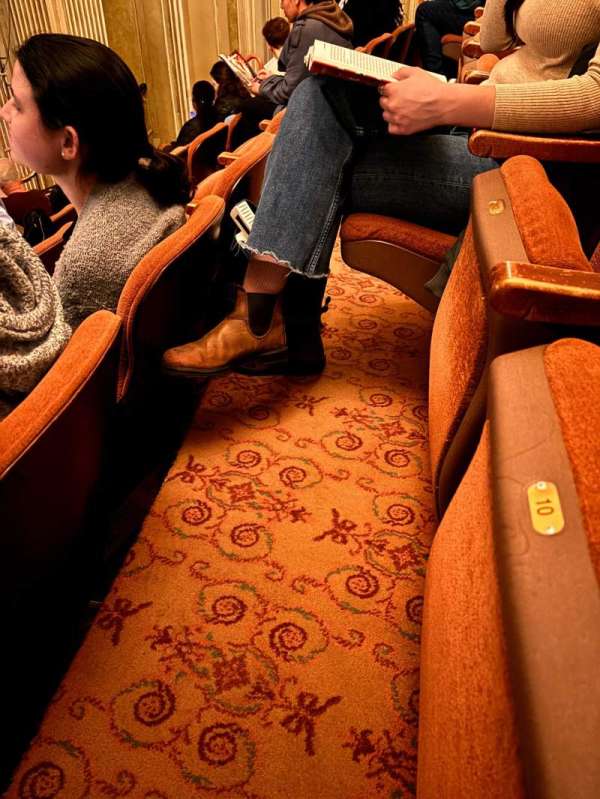 Music Box Theatre, section: Mezzanine R, row: e, seat: 8