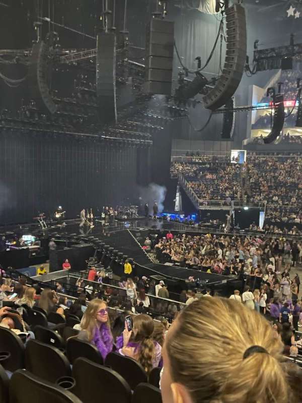 The O2, London, section: 102, row: U, seat: 54