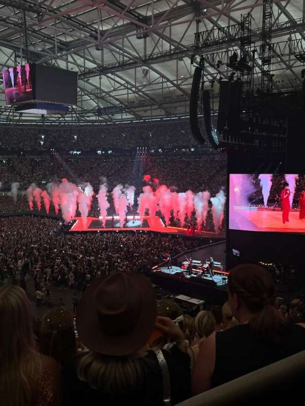 Veltins-arena, section: X, row: 22, seat: 38