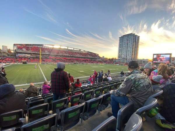 TD Place Stadium, section: H, row: 9, seat: 13