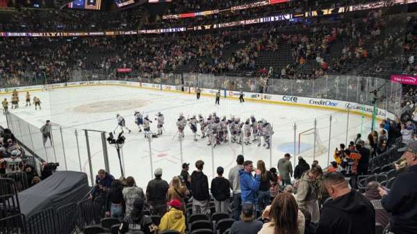 T-Mobile Arena, section: 9, row: M, seat: 7