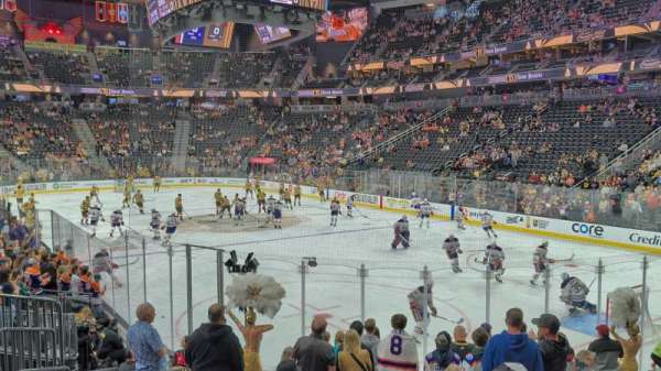 T-Mobile Arena, section: 9, row: M, seat: 7