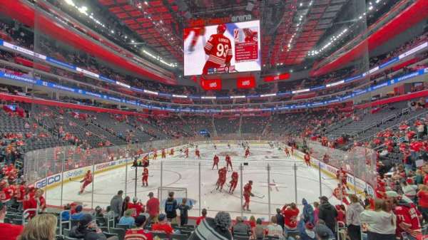 Little Caesars Arena, section: 102, row: 10, seat: 6