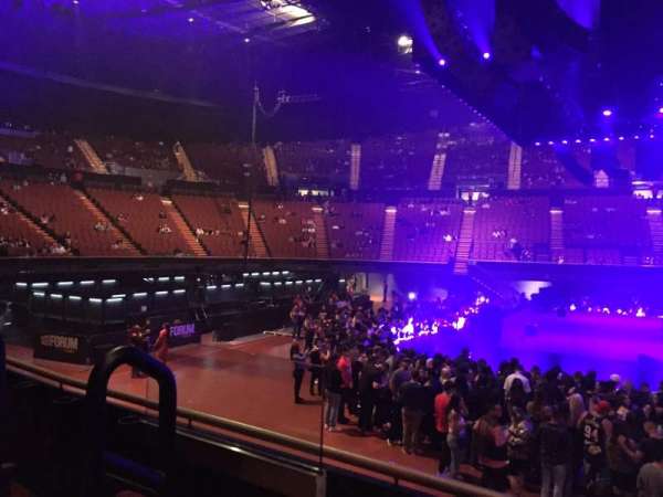 Kia Forum, section: 108, row: 2, seat: 9
