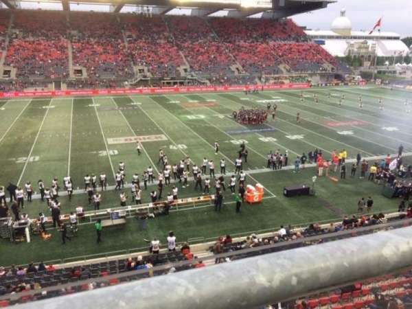 TD Place Stadium, section: UU, row: 1, seat: 9