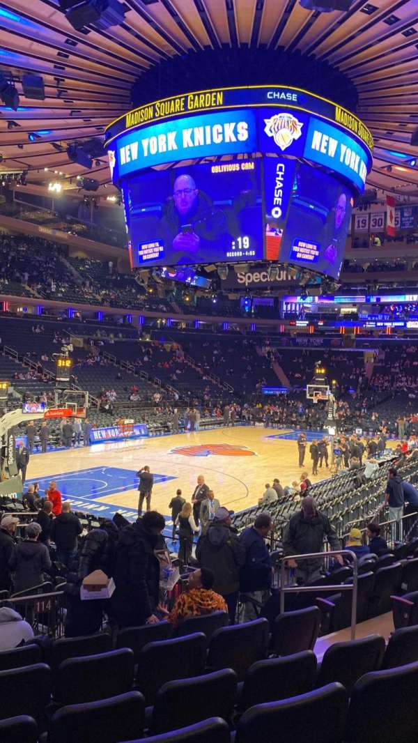Madison Square Garden, section: 114, row: 10, seat: 12