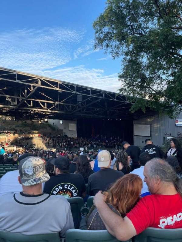 Toyota Pavilion at Concord, row: X, seat: 16