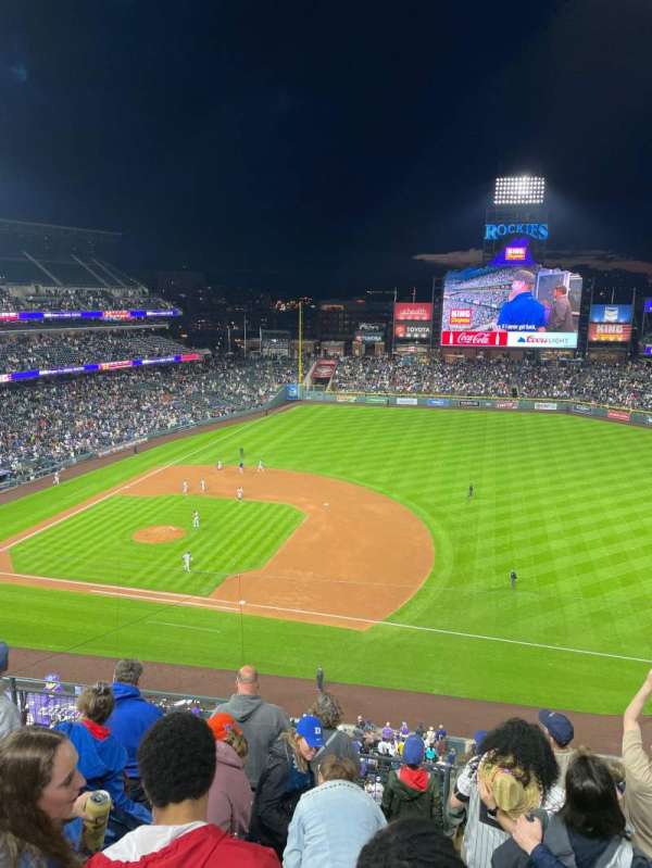 Coors Field, section: L319, row: 7, seat: 20