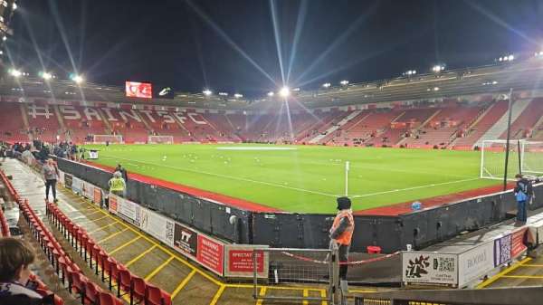 St Mary's Stadium, section: 1/2, row: G, seat: 9