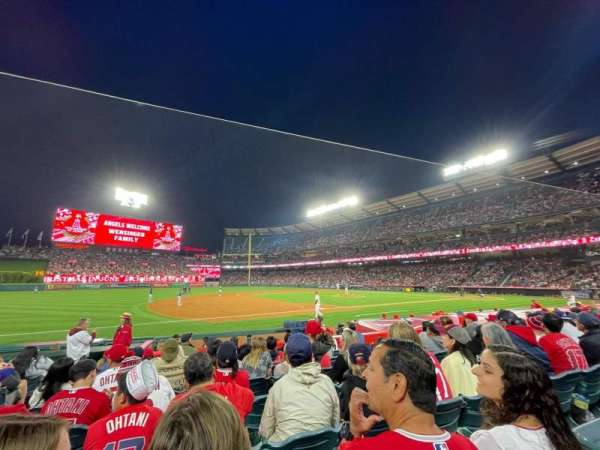 Angel Stadium, section: 110, row: J, seat: 3