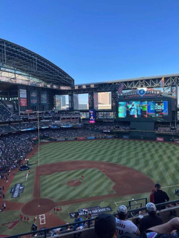 Chase Field, section: 312, row: 12, seat: 12
