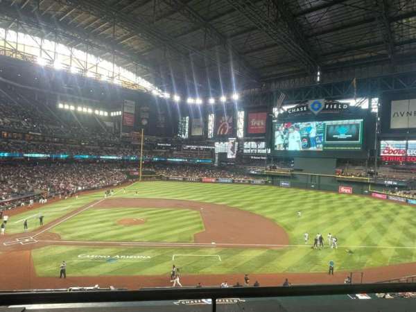 Chase Field, section: 208, row: 2, seat: 17