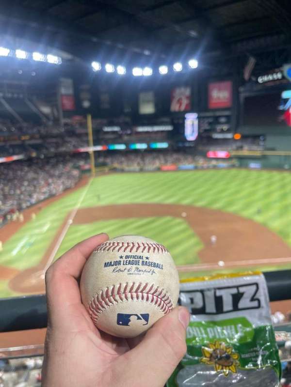 Chase Field, section: 311, row: 1, seat: 9