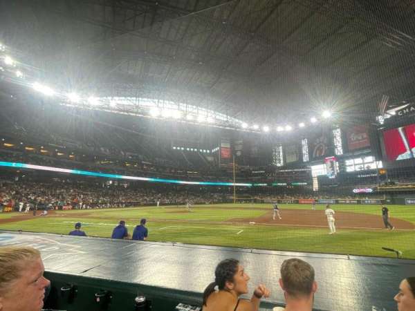Chase Field, section: D, row: 8, seat: 1