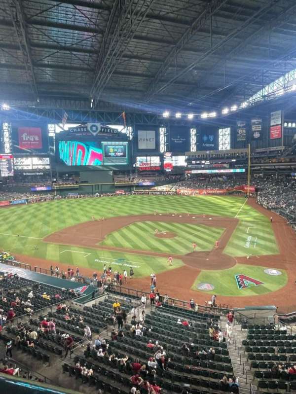 Chase Field, section: 210H, row: 1, seat: 94