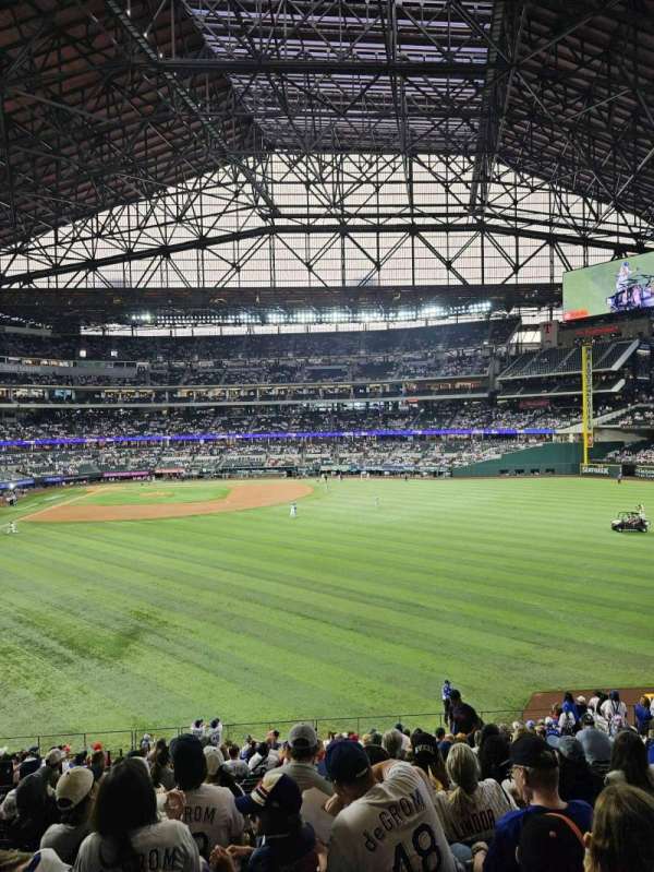 Globe Life Field, section: 131, row: 20, seat: 5