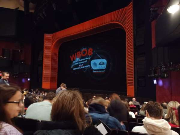 Marquis Theatre, section: Orchestra R, row: M, seat: 14