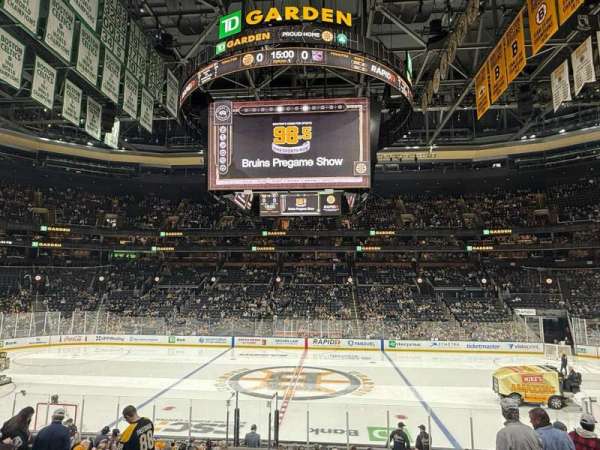 TD Garden, section: 1, row: 18, seat: 5