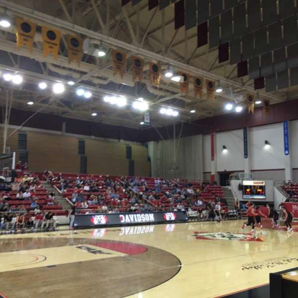 John M. Belk Arena, section: 5, row: D, seat: 2