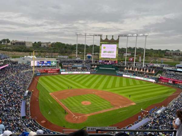 Kauffman Stadium, section: 421, row: CC, seat: 23