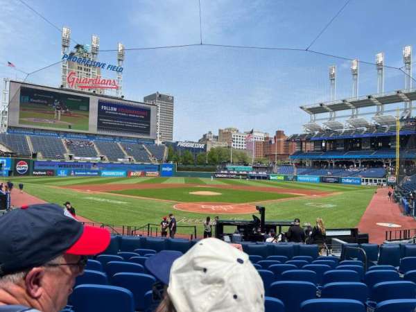 Progressive Field, section: 154, row: U, seat: 7